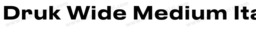 Druk Wide Medium Ita字体转换